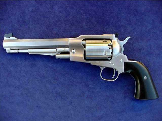 A Fifty Caliber Percussion Revolver From Clements Custom Guns