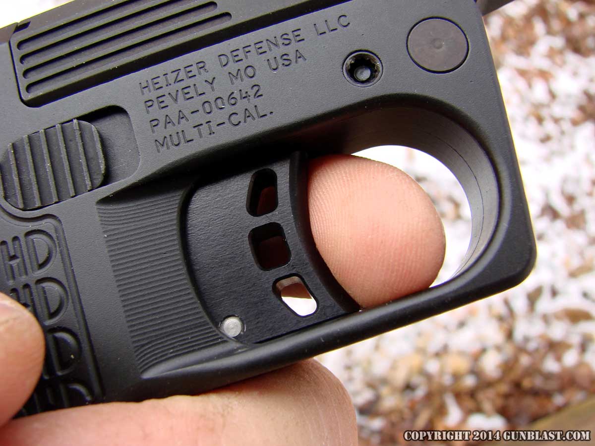 PS1 410 Shotshell / 45 Colt Single-Shot Pocket Shotgun from Heizer Defense
