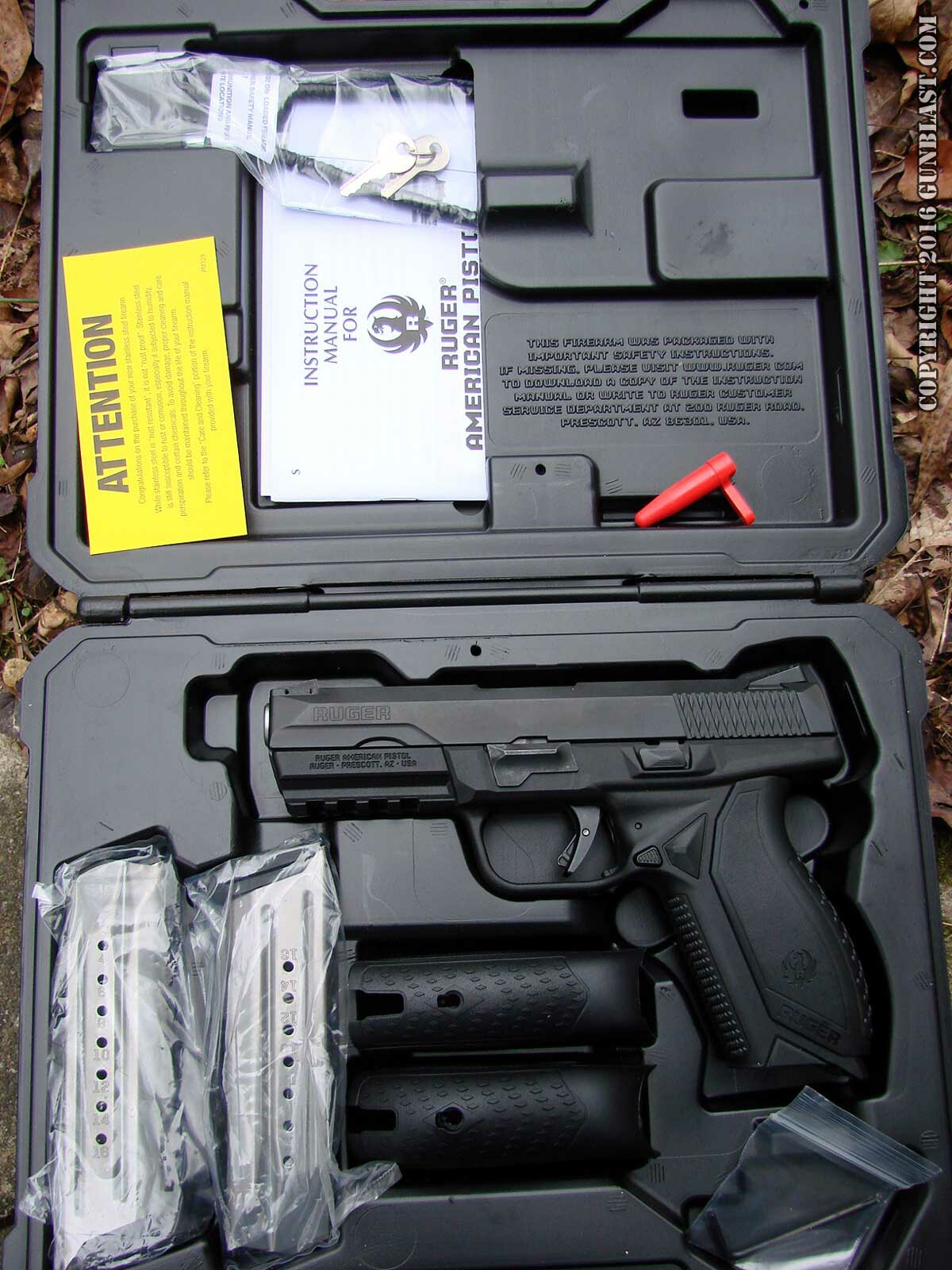 Factory Hard Case for Ruger American Pistol Model 8618 Lock ! 